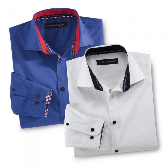 Stretchoverhemd 'Milano' XL | Royalblauw