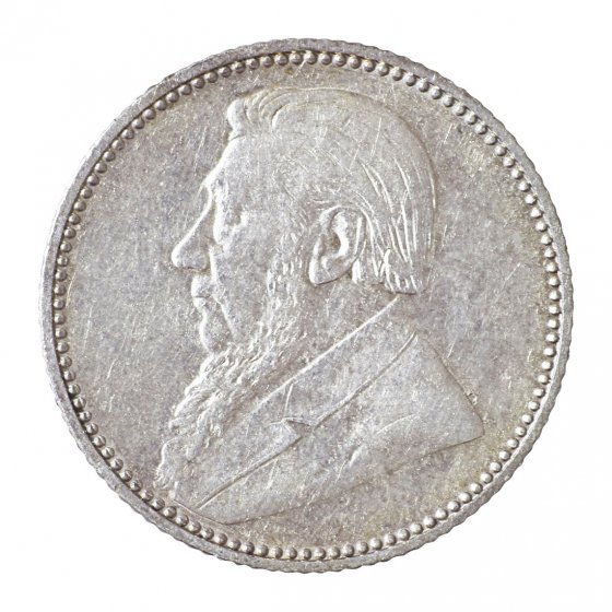 Zilveren munt 6 Pence 'Oom Krüger' 