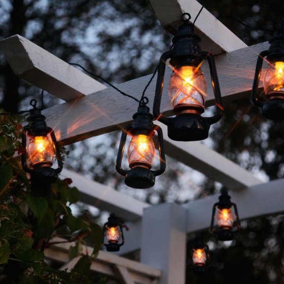 Guirlande lumineuse LED  "lanternes à pétrole" 