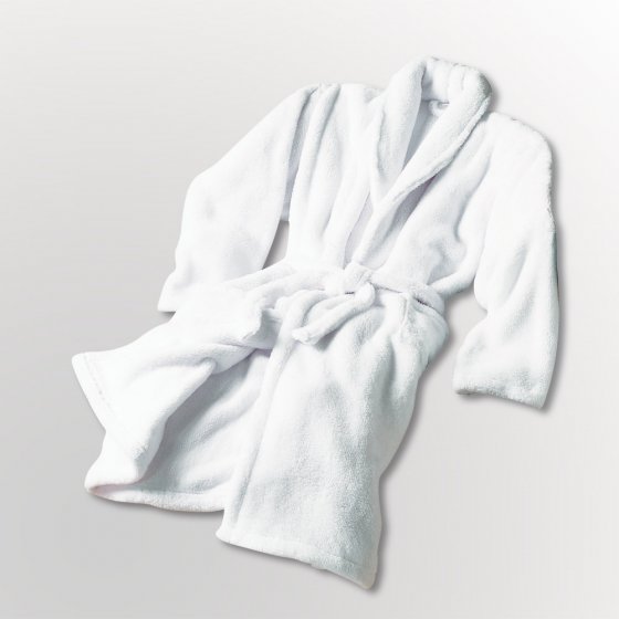Peignoir en peluche microfibre 