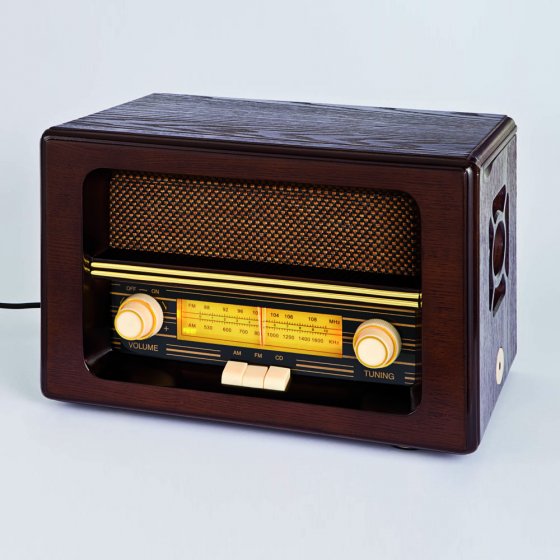 Nostalgische radio met CD-speler 