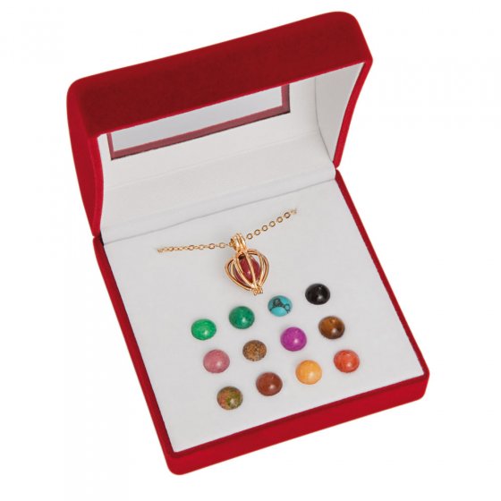 Halfedelstenen ketting 