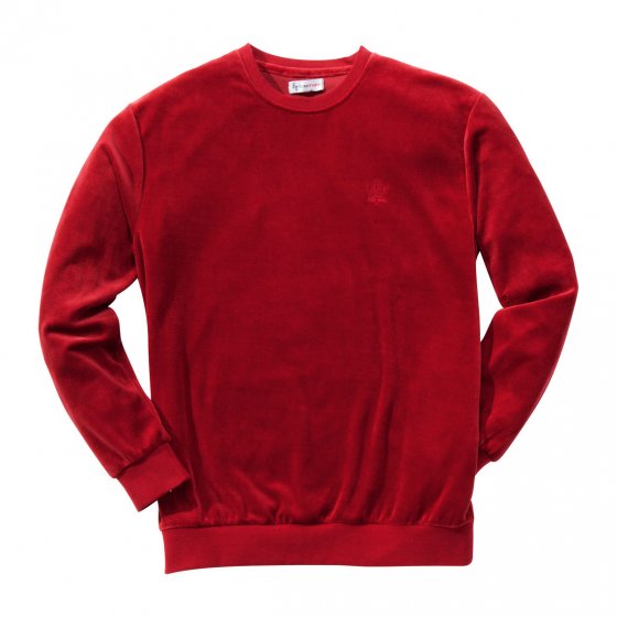 Pull homme en velours ras 3XL (128/132) | Rouge foncé