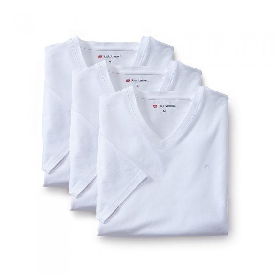 T-shirts stretch Par lot de 3 paires  M | Blanc