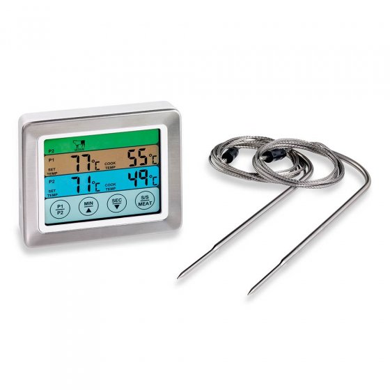 Thermomètre de cuisson à 2 sondes 