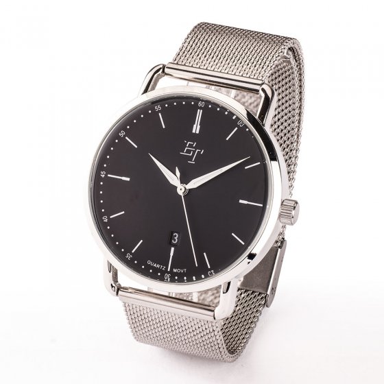 Montre en maille milanaise argentée 