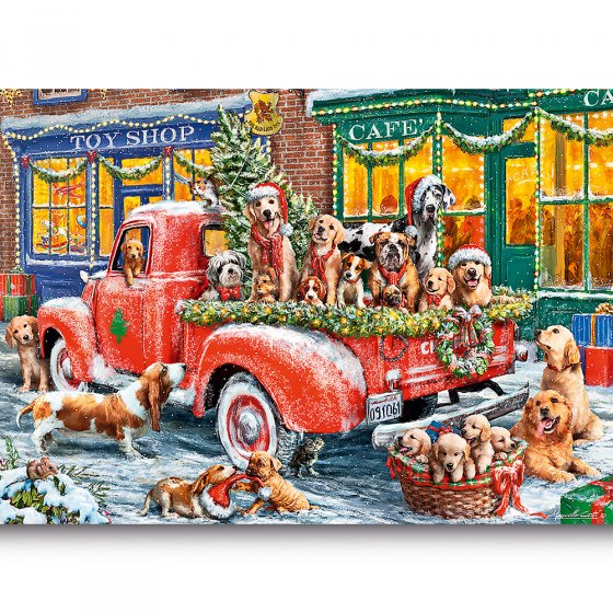 Houten puzzel ’Kersthelpers’ 