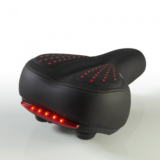 Selle de vélo gel et feu arrière 