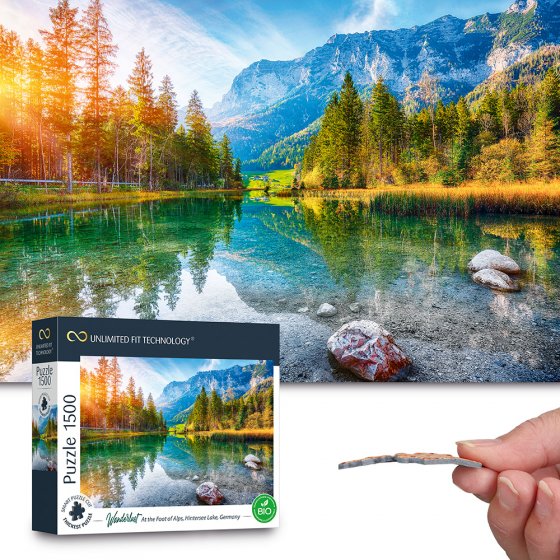 Premium-puzzel van 1.500 stukjes 'Wandelplezier in de Alpen' 