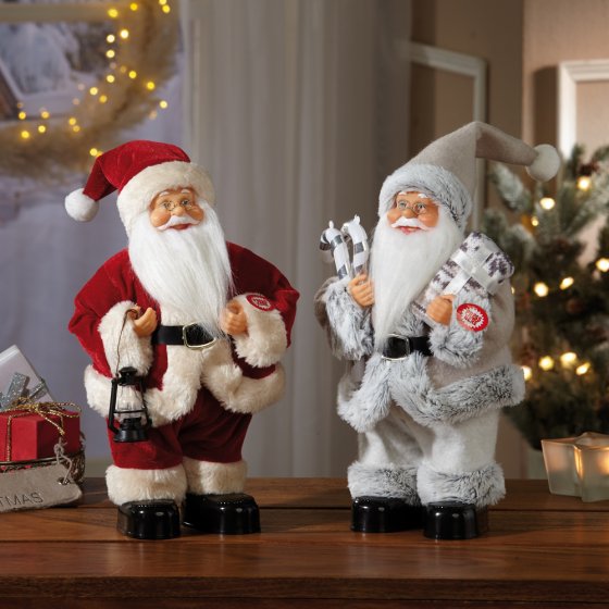 Père Noël musical Gris