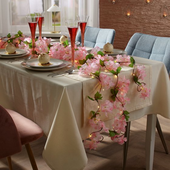 Guirlande de fleurs illuminée 