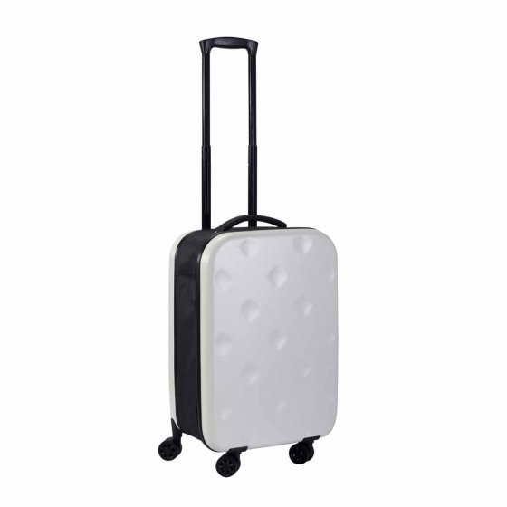 Valise ultra plate à roulettes Beige