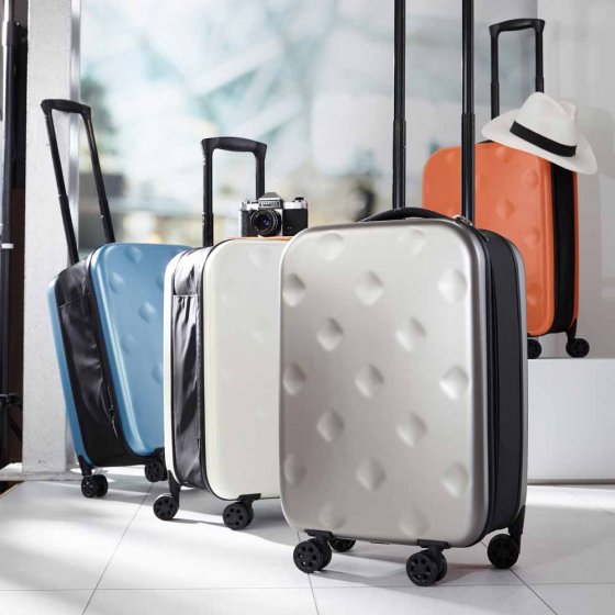 Valise ultra plate à roulettes 