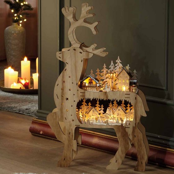 Grand renne lumineux 