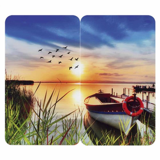 Afdek- en snijplank, 2-delig 