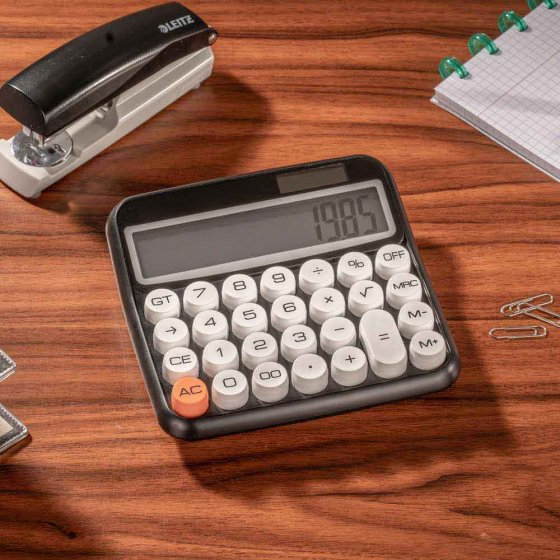 Calculette de poche à grandes touches style rétro 