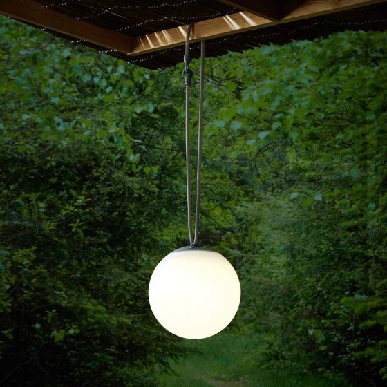 Lampe solaire sphérique à suspendre 