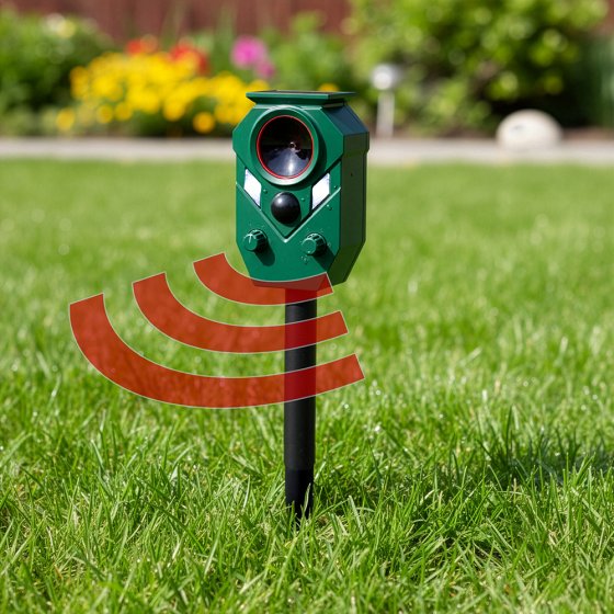 Mini repousse-animaux solaire à ultrasons 