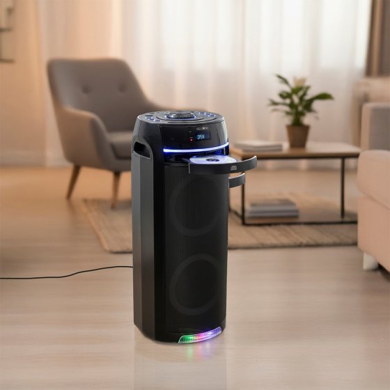 Enceinte colonne avec compartiment CD 