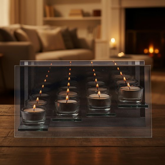 Photophore effet miroir 