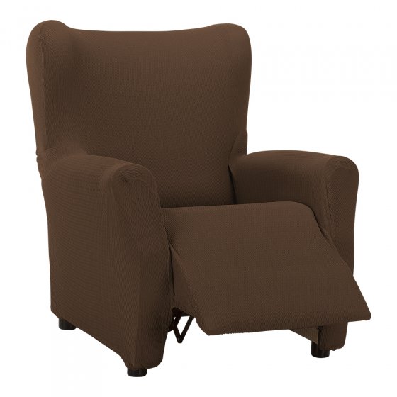 Housse élastique pour fauteuil TV Marron