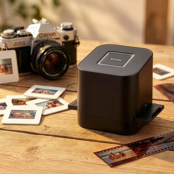 Scanner à insertion unique pour diapositives et négatifs 