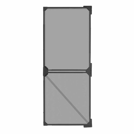 Moustiquaire télescopique pour portes de balcon et de terrasse, anthracite 