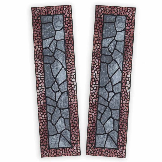 Lot de 2 tapis de protection pour les seuils – Anthracite/Terracotta  