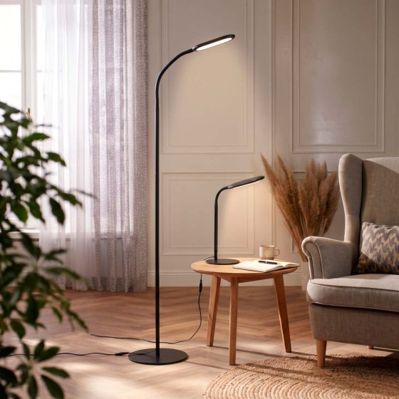 Lot de lampadaires et de lampes de table 