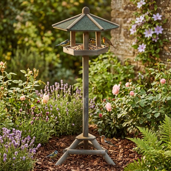 Mangeoire à oiseaux sur pied 