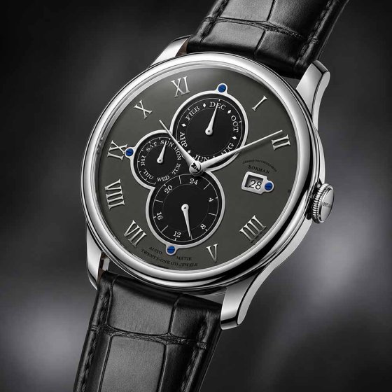 Montre de luxe pour homme avec bracelet en cuir 