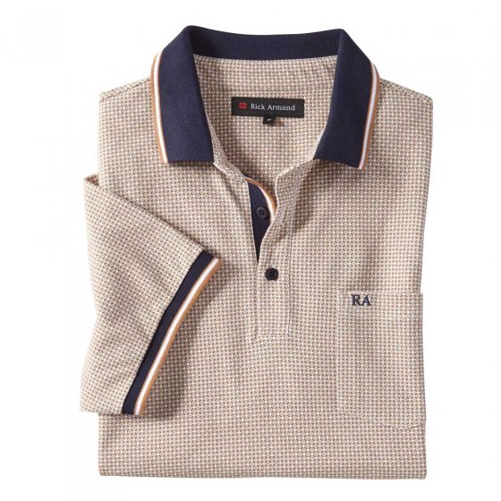 Polo moderne en lot XXL (120/124) | Beige#Bleu clair