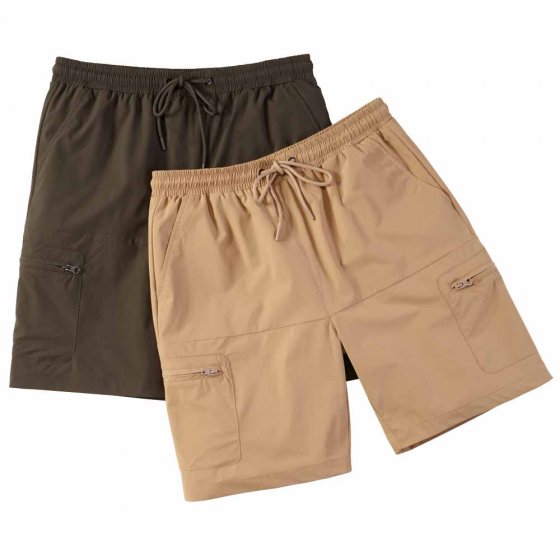 Vrijetijdsbermuda in cargostijl 3XL (64/66) | Beige