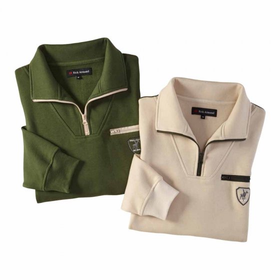 Chemise à manches longues en lot 3XL (128/132) | Vert#Beige