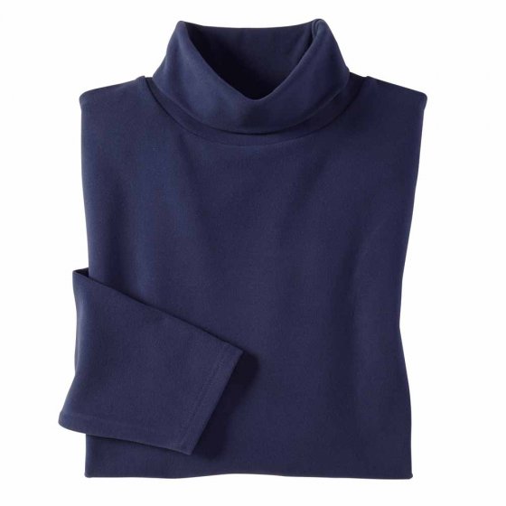 Pull à col roulé thermique 3XL (128/132) | Marine