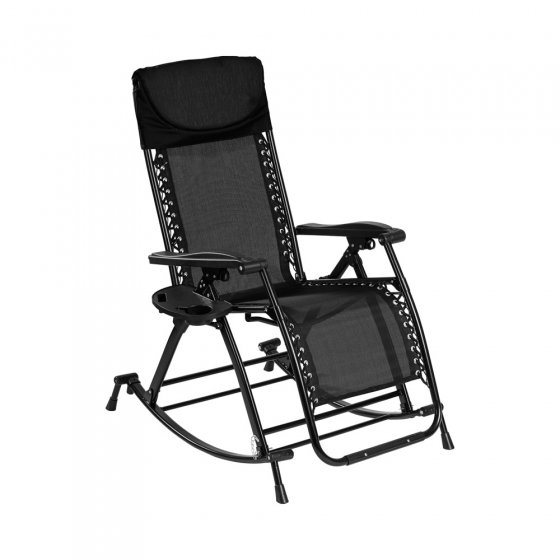 Chaise à bascule variable Noir