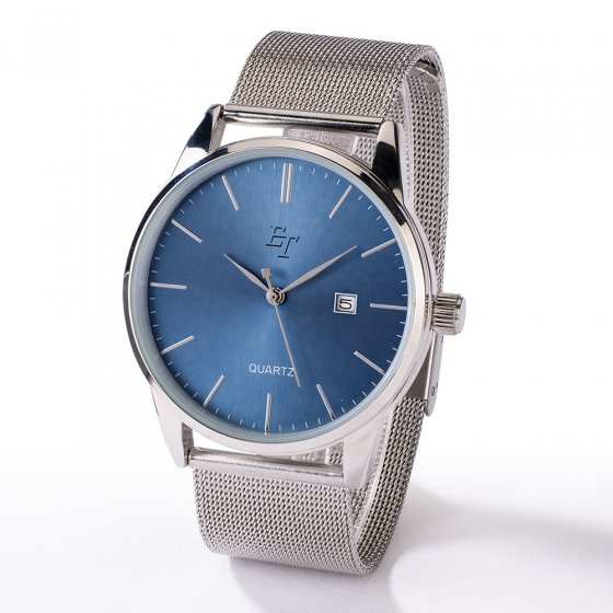 Milanese horloge 'Blue-Silver' 