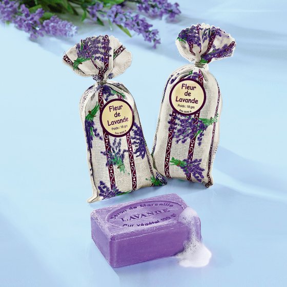 Sachets et savon à la lavande 