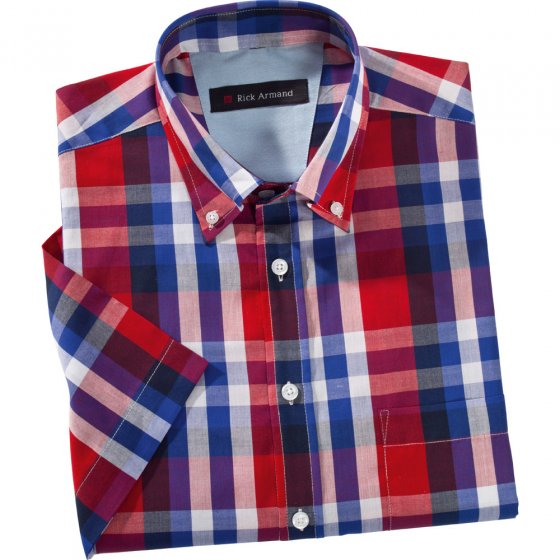 Katoenen ruitjeshemd in set 