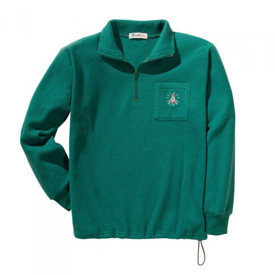 Set: Fleece-sweater met borduursel 