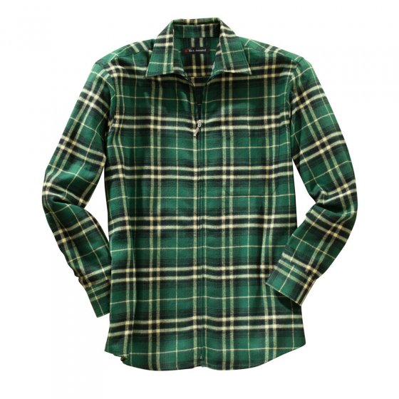 Flanellen hemd met ritssluiting in set van 2 