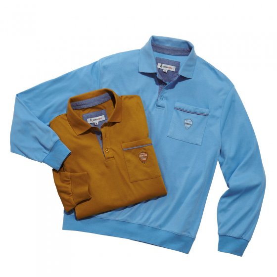 Interlockshirt met lange mouwen Set van 2 