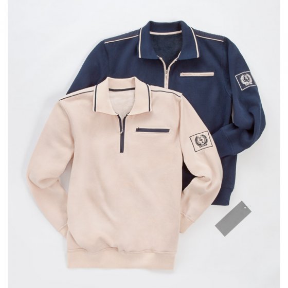 Sweater met ritsslui.,navy XXL 