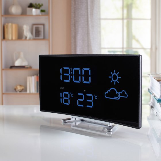 Horloge radio avec station météo 