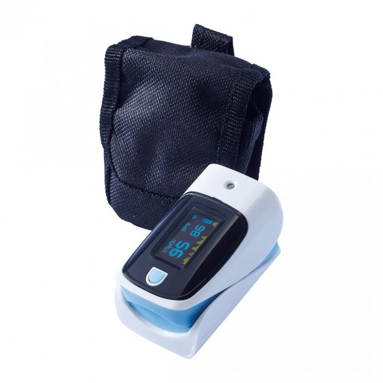 Vinger-pulsoximeter met koortsthermometer 