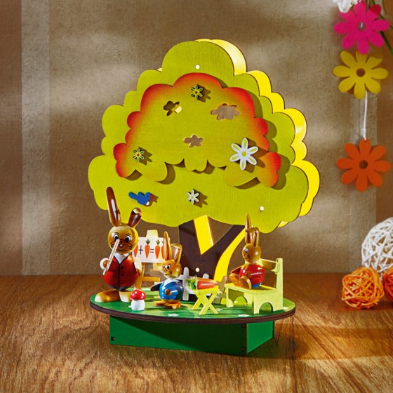 L'école des lapins avec éclairage DEL 