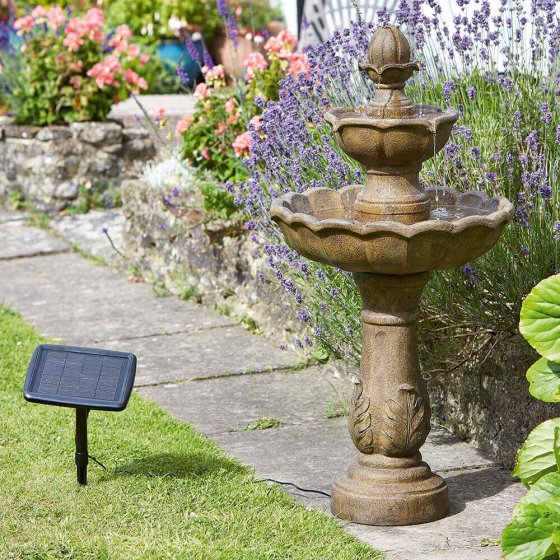 Fontaine solaire avec minuteur 
