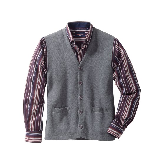 Gilet chiné sans manche 