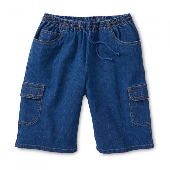 Jeans-cargo-bermuda 54 | Jeansblauw