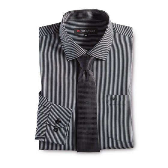 Chemise avec cravate XL | Rayuresnoires
